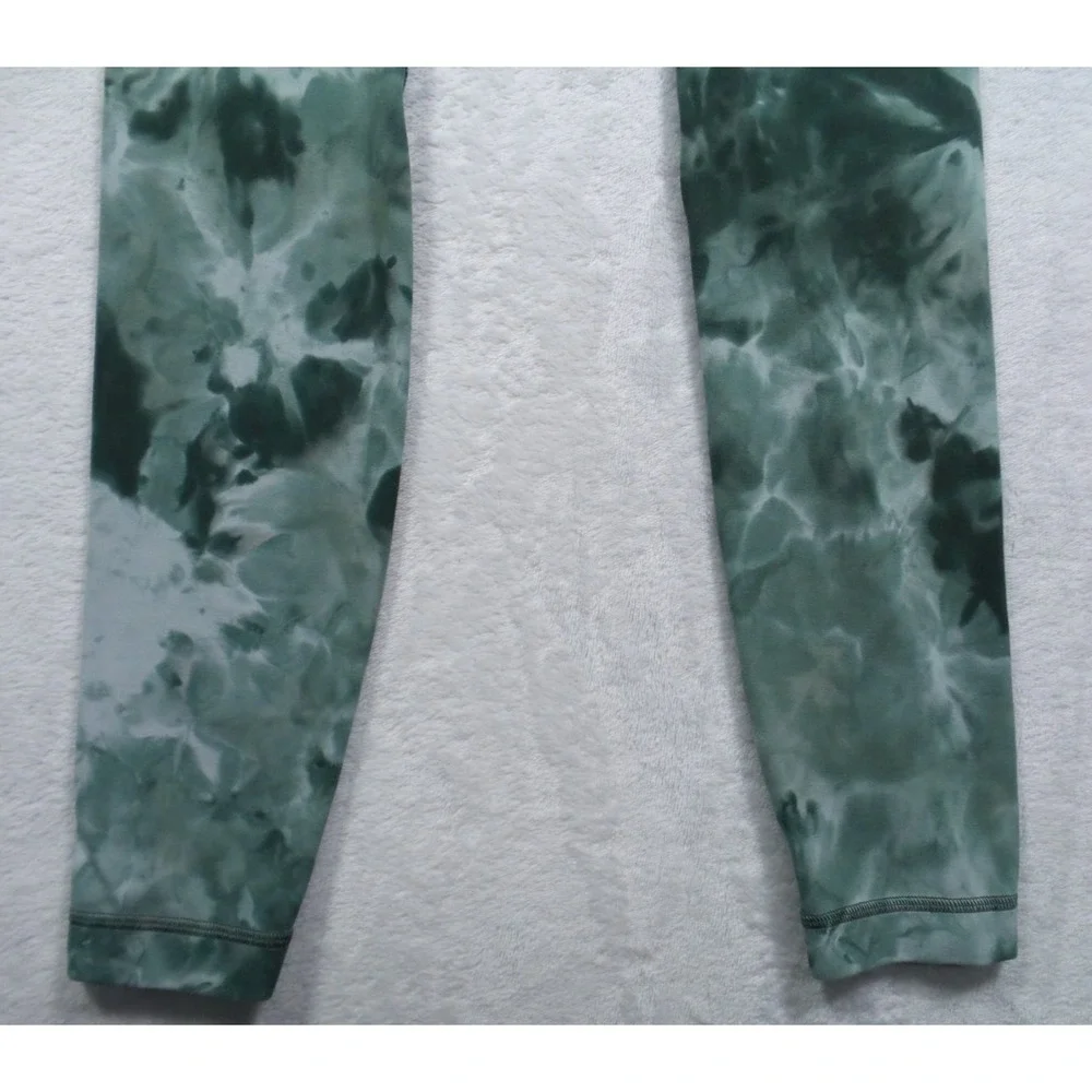 Lululemon Leggings Womens Size 2 Green Align High-Rise Diamond‎ Dye Comfort